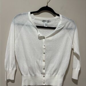 MNG Women's Elegant White Cardigan